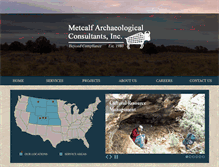 Tablet Screenshot of metcalfarchaeology.com